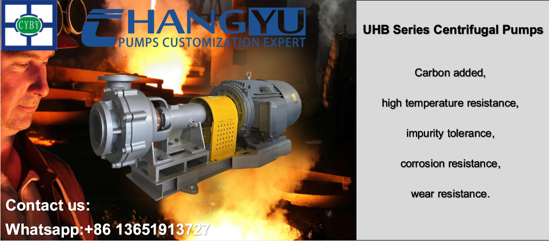 Fluorine lined centrifugal pump