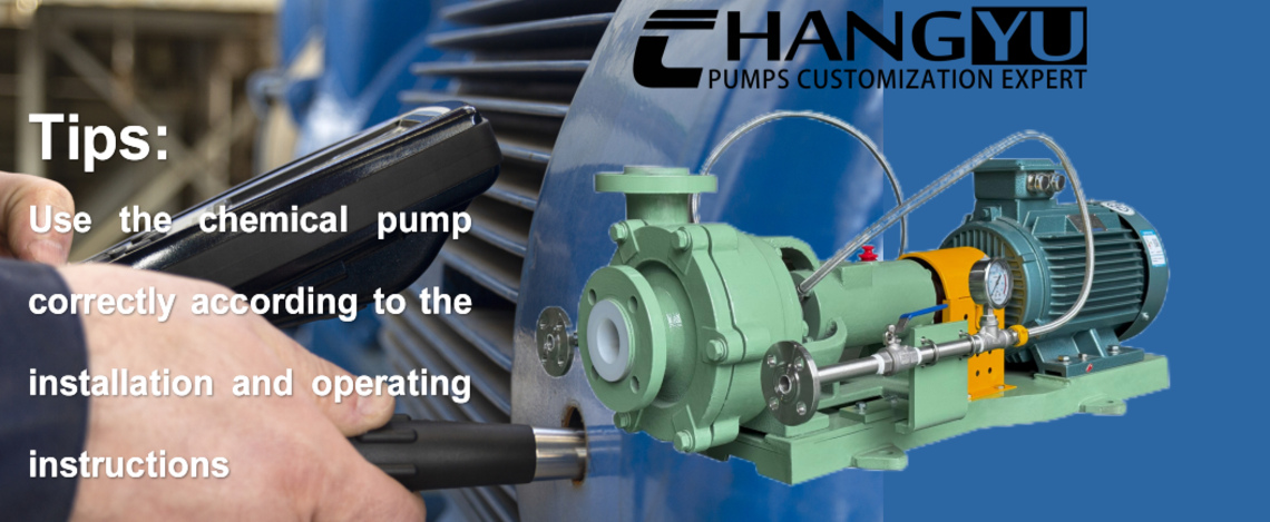 Fluorine lined centrifugal pump